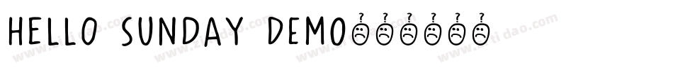Hello Sunday DEMO字体转换